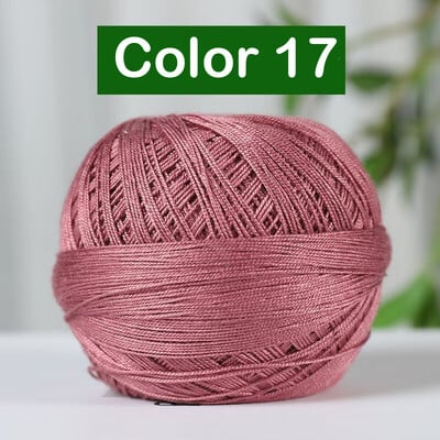 Čipkovaná niť veľkosti 7, 50 g/rolka, 290 metrov, priadza na ručné pletenie, 1,75-2,0 mm háčkovaná, na krížikovú výšivku
