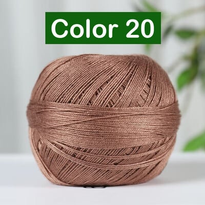 Čipkovaná niť veľkosti 7, 50 g/rolka, 290 metrov, priadza na ručné pletenie, 1,75-2,0 mm háčkovaná, na krížikovú výšivku