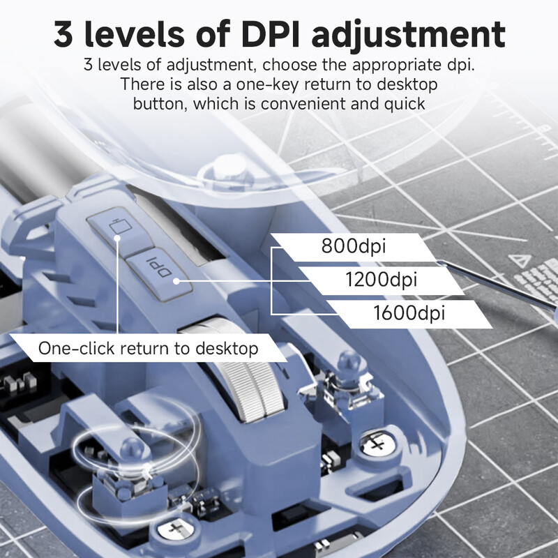 Priehľadná bezdrôtová myš 2,4 G pre notebook PC Bluetooth myš pre iPad tablet iPhone mobilný telefón tichá myš pre iOS a Windows