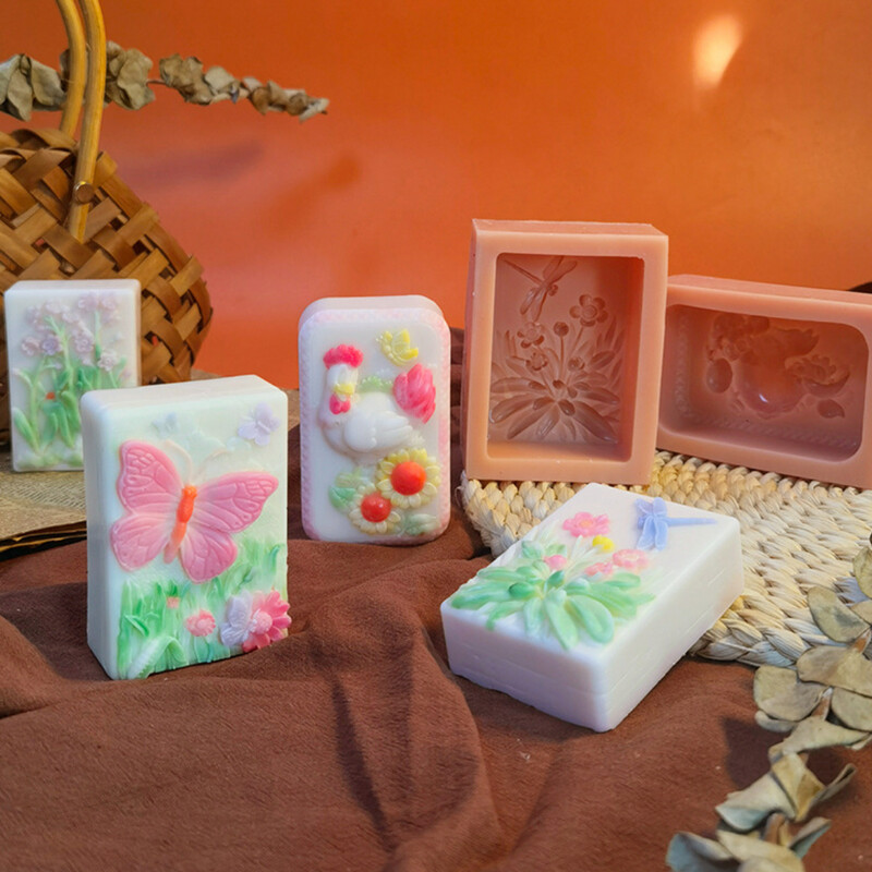 Laumžirgio gėlės silikono muilo formos saulėgrąžos drugelio žvakės gipso krištolo formos vištienos šokoladinis pyragas ledo kubelių gaminimas