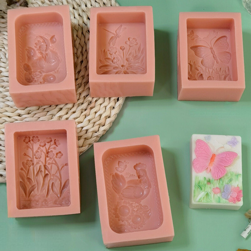 Laumžirgio gėlės silikono muilo formos saulėgrąžos drugelio žvakės gipso krištolo formos vištienos šokoladinis pyragas ledo kubelių gaminimas