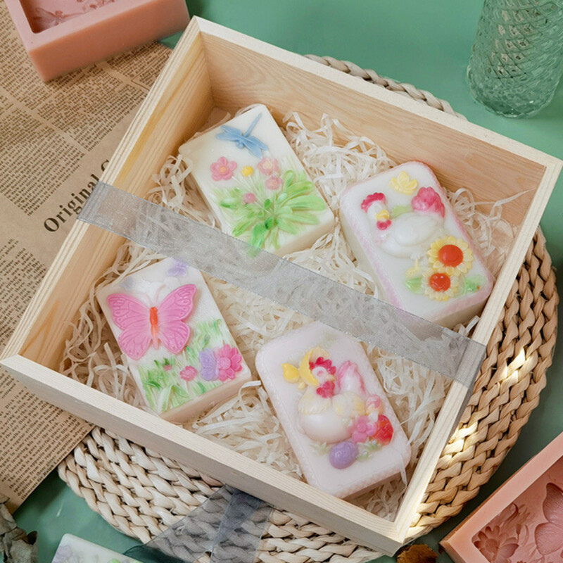 Laumžirgio gėlės silikono muilo formos saulėgrąžos drugelio žvakės gipso krištolo formos vištienos šokoladinis pyragas ledo kubelių gaminimas