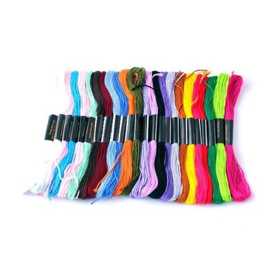 100 színű keresztszemes szerszámkészlet Hímzőcérna készlet Karkötő fonott zsinór DIY kézzel hímzett cérna