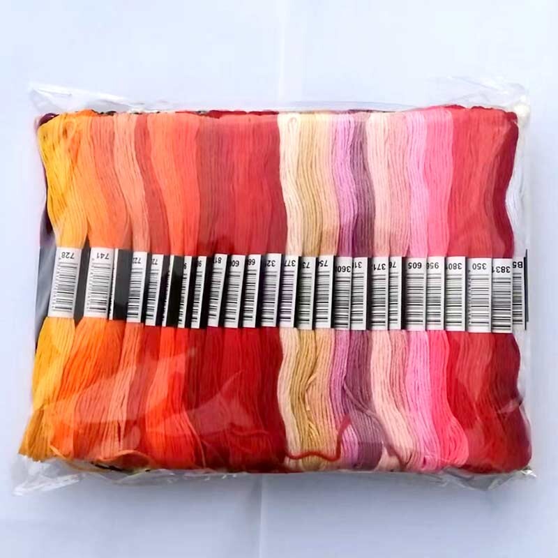 100 színű keresztszemes szerszámkészlet Hímzőcérna készlet Karkötő fonott zsinór DIY kézzel hímzett cérna