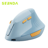 Seenda Vertical Wireless Mouse Type C Επαναφορτιζόμενα εργονομικά ποντίκια USB & Type C για φορητό φορητό υπολογιστή MacBook Windows Android