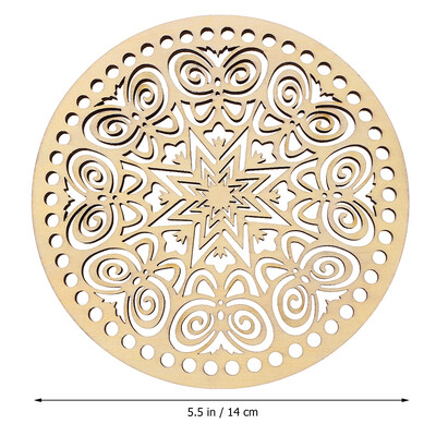 2kom drvene ploče za vreću Fiksni okvir za vezenje križem za DIY pletenje, heklanje, pletena košara, dno/kapa, dodaci za tkanje
