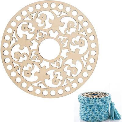 2kom drvene ploče za vreću Fiksni okvir za vezenje križem za DIY pletenje, heklanje, pletena košara, dno/kapa, dodaci za tkanje