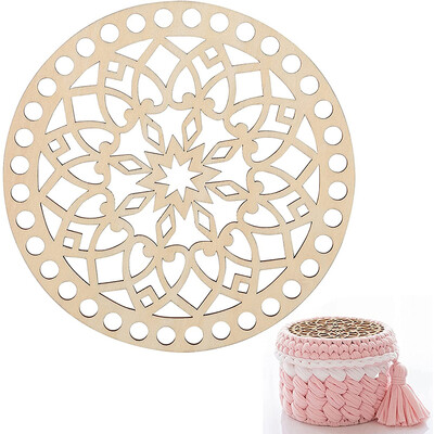 2kom drvene ploče za vreću Fiksni okvir za vezenje križem za DIY pletenje, heklanje, pletena košara, dno/kapa, dodaci za tkanje