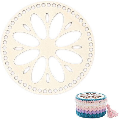 2kom drvene ploče za vreću Fiksni okvir za vezenje križem za DIY pletenje, heklanje, pletena košara, dno/kapa, dodaci za tkanje