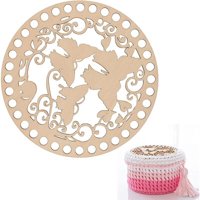 2kom drvene ploče za vreću Fiksni okvir za vezenje križem za DIY pletenje, heklanje, pletena košara, dno/kapa, dodaci za tkanje