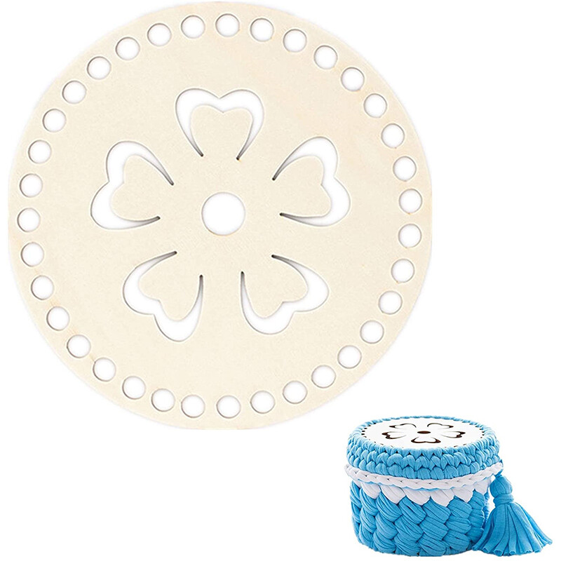 2kom drvene ploče za vreću Fiksni okvir za vezenje križem za DIY pletenje, heklanje, pletena košara, dno/kapa, dodaci za tkanje