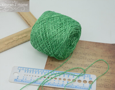 50g Forest Green Christmas Mohair Fonal Kézi Bekötés Pulóver Sál Papír Kötő Öv Fogkefe Halloween Decor Kézzel Vegyes Fonal