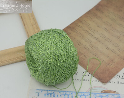 50g Forest Green Christmas Mohair Fonal Kézi Bekötés Pulóver Sál Papír Kötő Öv Fogkefe Halloween Decor Kézzel Vegyes Fonal