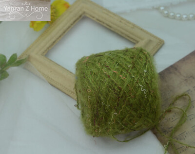 50g Forest Green Christmas Mohair Fonal Kézi Bekötés Pulóver Sál Papír Kötő Öv Fogkefe Halloween Decor Kézzel Vegyes Fonal