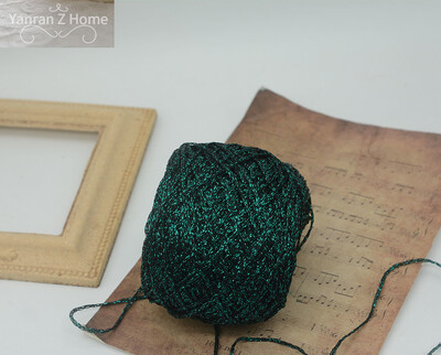 50g Forest Green Christmas Mohair Fonal Kézi Bekötés Pulóver Sál Papír Kötő Öv Fogkefe Halloween Decor Kézzel Vegyes Fonal