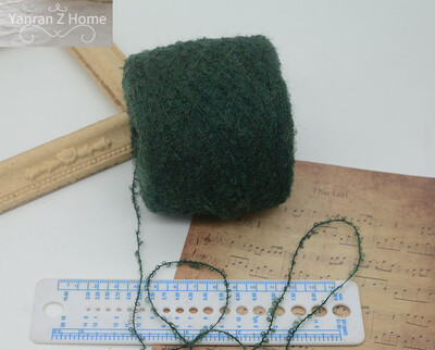 50g Forest Green Christmas Mohair Fonal Kézi Bekötés Pulóver Sál Papír Kötő Öv Fogkefe Halloween Decor Kézzel Vegyes Fonal