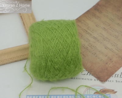 50g Forest Green Christmas Mohair Fonal Kézi Bekötés Pulóver Sál Papír Kötő Öv Fogkefe Halloween Decor Kézzel Vegyes Fonal