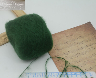 50g Forest Green Christmas Mohair Fonal Kézi Bekötés Pulóver Sál Papír Kötő Öv Fogkefe Halloween Decor Kézzel Vegyes Fonal