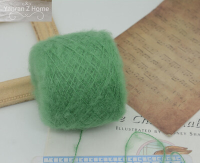 50g Forest Green Christmas Mohair Fonal Kézi Bekötés Pulóver Sál Papír Kötő Öv Fogkefe Halloween Decor Kézzel Vegyes Fonal