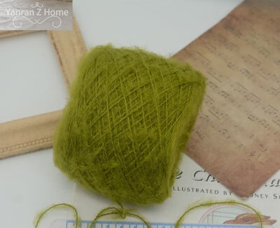50g Forest Green Christmas Mohair Fonal Kézi Bekötés Pulóver Sál Papír Kötő Öv Fogkefe Halloween Decor Kézzel Vegyes Fonal