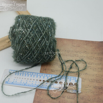 50g Forest Green Christmas Mohair Fonal Kézi Bekötés Pulóver Sál Papír Kötő Öv Fogkefe Halloween Decor Kézzel Vegyes Fonal