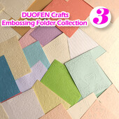 DUOFEN Crafts műanyag dombornyomásos mappa gyűjtemény 3 papír dombornyomó virágforma Karácsony születésnap újév nap esküvő