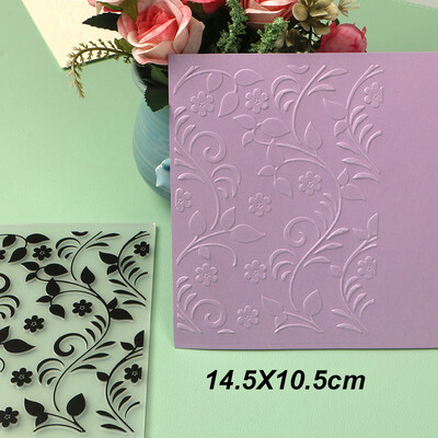 DUOFEN Crafts műanyag dombornyomásos mappa gyűjtemény 3 papír dombornyomó virágforma Karácsony születésnap újév nap esküvő