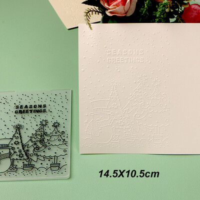 DUOFEN Crafts műanyag dombornyomásos mappa gyűjtemény 3 papír dombornyomó virágforma Karácsony születésnap újév nap esküvő