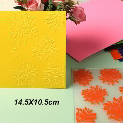 DUOFEN Crafts műanyag dombornyomásos mappa gyűjtemény 3 papír dombornyomó virágforma Karácsony születésnap újév nap esküvő