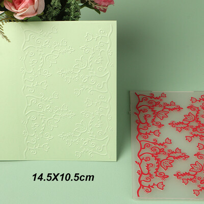 DUOFEN Crafts műanyag dombornyomásos mappa gyűjtemény 3 papír dombornyomó virágforma Karácsony születésnap újév nap esküvő