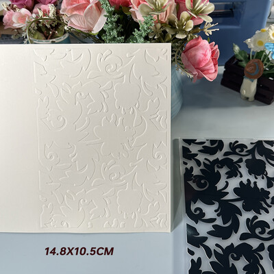 DUOFEN Crafts műanyag dombornyomásos mappa gyűjtemény 3 papír dombornyomó virágforma Karácsony születésnap újév nap esküvő