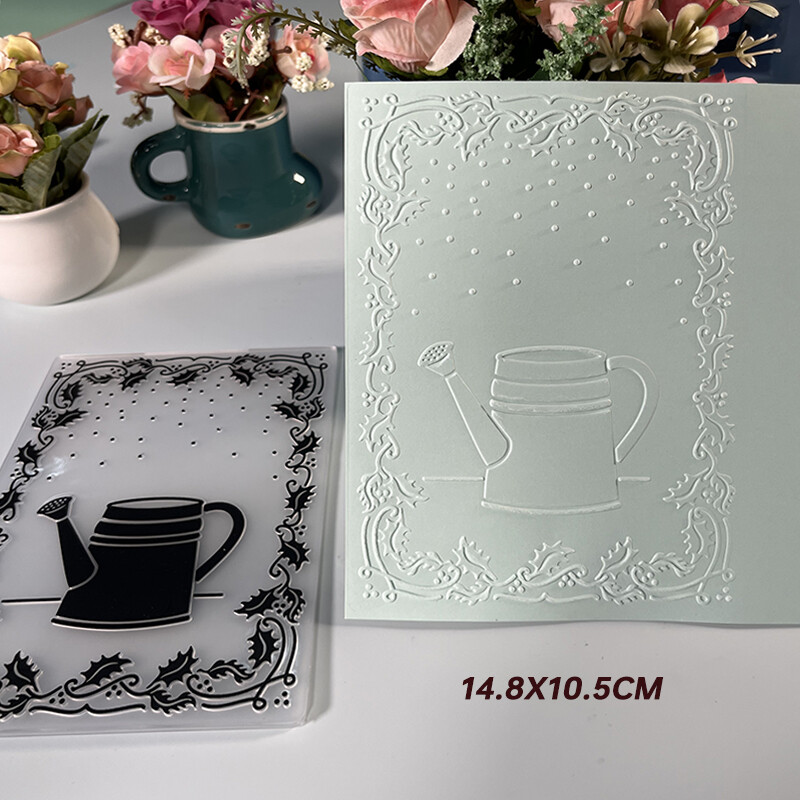 DUOFEN Crafts műanyag dombornyomásos mappa gyűjtemény 3 papír dombornyomó virágforma Karácsony születésnap újév nap esküvő