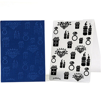 10,5x14,5 cm-es 3D dombornyomó mappa átlátszó dombornyomó műanyag lemezek tervezése INS DIY papírvágó szerszámokhoz Scrapbooking