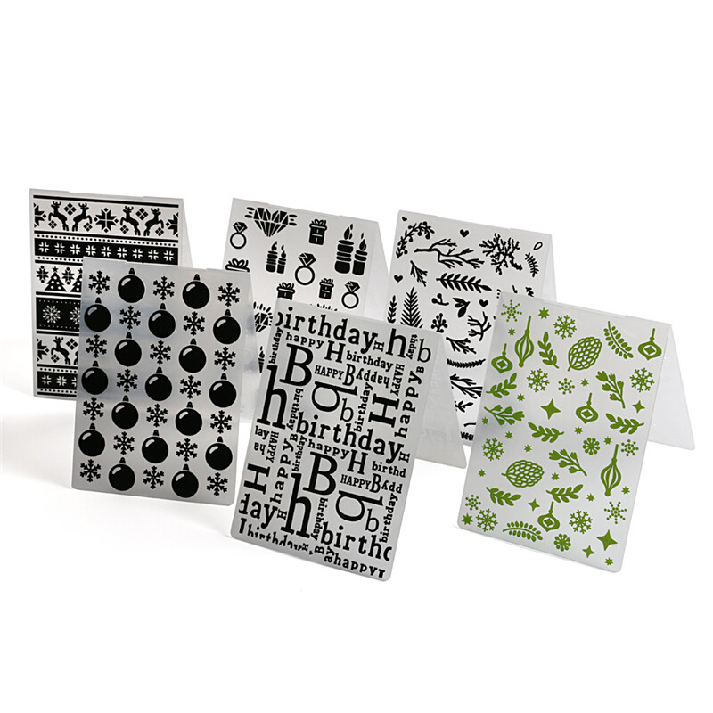 10,5x14,5 cm-es 3D dombornyomó mappa átlátszó dombornyomó műanyag lemezek tervezése INS DIY papírvágó szerszámokhoz Scrapbooking