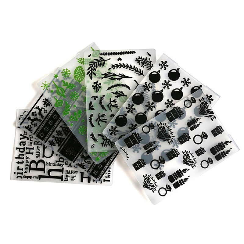 10,5x14,5 cm-es 3D dombornyomó mappa átlátszó dombornyomó műanyag lemezek tervezése INS DIY papírvágó szerszámokhoz Scrapbooking