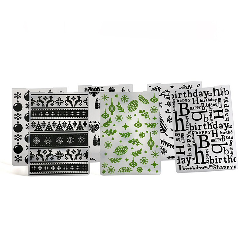 10,5x14,5 cm-es 3D dombornyomó mappa átlátszó dombornyomó műanyag lemezek tervezése INS DIY papírvágó szerszámokhoz Scrapbooking