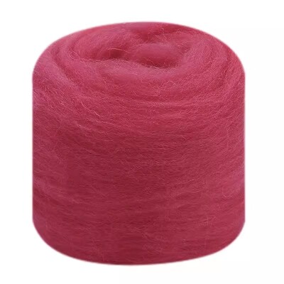 Plstenie ihlou z vlny, vlákna z vlny, predpriadza na DIY remeselné materiály, predpriadza z ihlou z plsti, látka, plsť, remeselné hračky, ručné plstenie