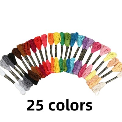 Mišrios spalvos Siuvinėjimas Siūlai Medvilnė Siuvimo sruogos Rankdarbiai Kryžminio dygsnio siūlų rinkinys Linija „Pasidaryk pats“ Įrankiai Apyrankės