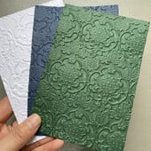 Vzory/kľúče/textúry kôry 3D reliéfny priečinok priečinok pre DIY scrapbooking ručne vyrobené pozadie blahoželanie scrapbook 2024 nové