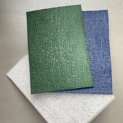 Vzory/kľúče/textúry kôry 3D reliéfny priečinok priečinok pre DIY scrapbooking ručne vyrobené pozadie blahoželanie scrapbook 2024 nové