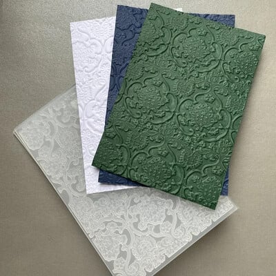 Vzory/kľúče/textúry kôry 3D reliéfny priečinok priečinok pre DIY scrapbooking ručne vyrobené pozadie blahoželanie scrapbook 2024 nové