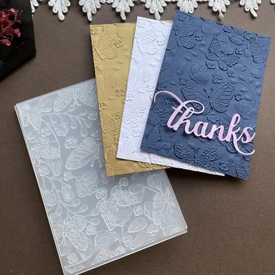 Vzory/kľúče/textúry kôry 3D reliéfny priečinok priečinok pre DIY scrapbooking ručne vyrobené pozadie blahoželanie scrapbook 2024 nové