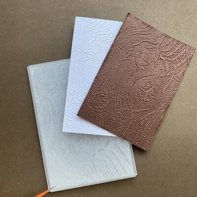 Vzory/kľúče/textúry kôry 3D reliéfny priečinok priečinok pre DIY scrapbooking ručne vyrobené pozadie blahoželanie scrapbook 2024 nové