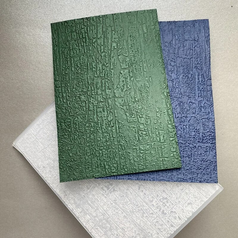 Vzory/kľúče/textúry kôry 3D reliéfny priečinok priečinok pre DIY scrapbooking ručne vyrobené pozadie blahoželanie scrapbook 2024 nové