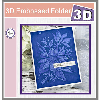 Flowers,Roses 2024 New Die 3d Rembossing Folder Scrapbooking Tools Dies Materials DIY Craft Supplies Photo Album Card