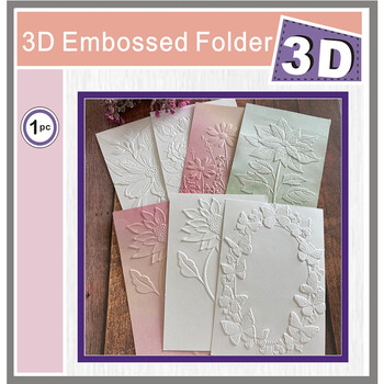 Flowers,Roses 2024 New Die 3d Rembossing Folder Scrapbooking Tools Dies Materials DIY Craft Supplies Photo Album Card