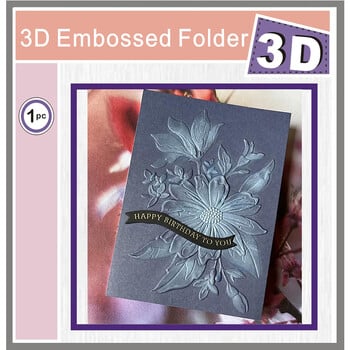 Flowers,Roses 2024 New Die 3d Rembossing Folder Scrapbooking Tools Dies Materials DIY Craft Supplies Photo Album Card