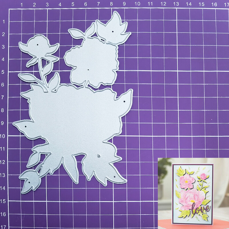 Nová sada foriem a priečinkov na embosovanie s motívom kytice Gemini - používa sa na výrobu pohľadníc, papiera na scrapbooking, dekoratívnych výrobkov pre domácich majstrov.
