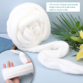 MIUSIE 150g Tűs Nemezelő Gyapjú Gyapjú Nemezelő Gyapjú Roving Gyapjúszál Tű Nemezéshez Gyapjúszál Anyagok Kezdőknek