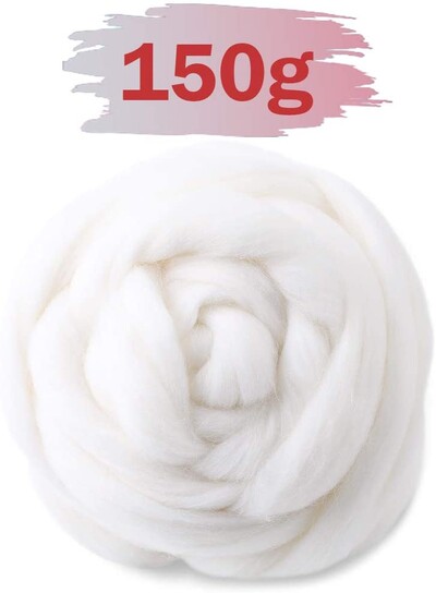 MIUSIE 150g Tűs Nemezelő Gyapjú Gyapjú Nemezelő Gyapjú Roving Gyapjúszál Tű Nemezéshez Gyapjúszál Anyagok Kezdőknek